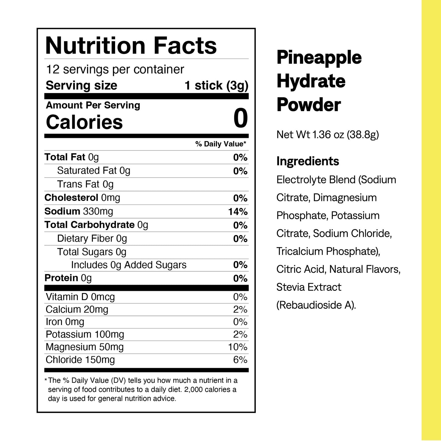 Pineapple Hydrate Electrolyte Packets - UCAN - The Track and Field Store