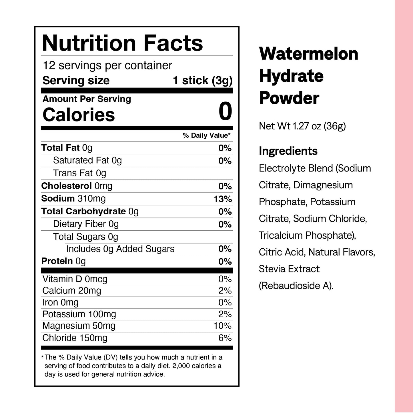 Watermelon Hydrate Electrolyte Packets - UCAN