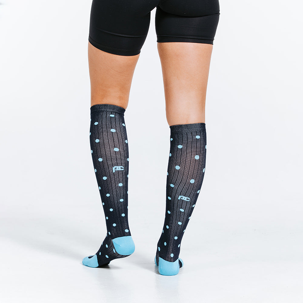 Marathon, Navy Dots - ProCompression - The Track and Field Store