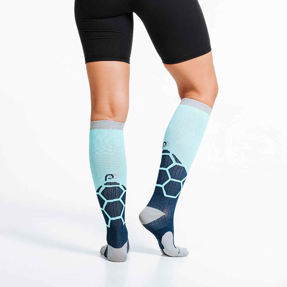Marathon, Navy and Mint Boom - ProCompression - The Track and Field Store