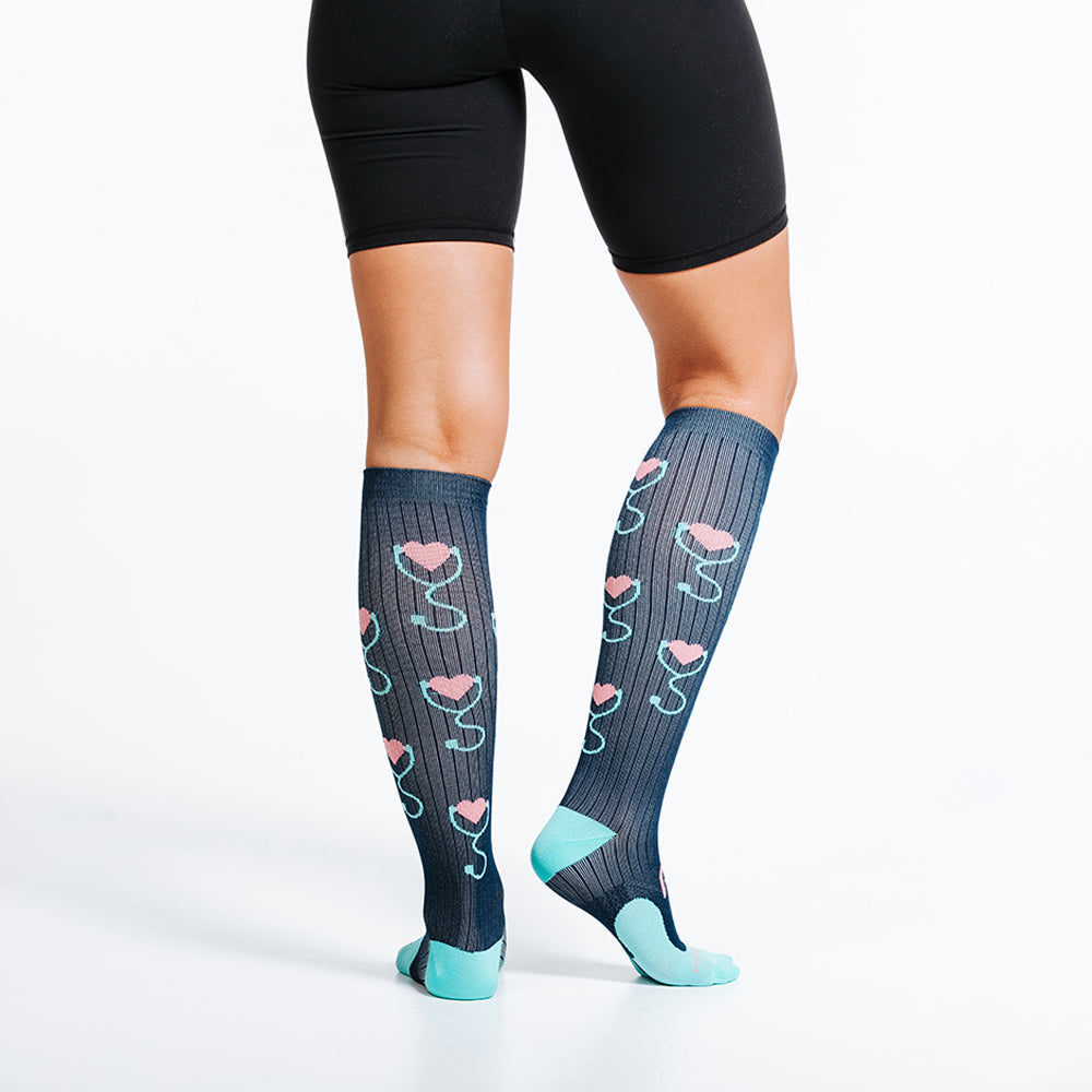 Marathon, Stethoscope Hearts - ProCompression - The Track and Field Store