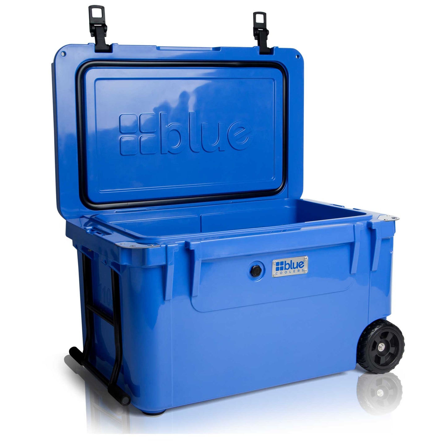 110 Quart Ark Series Roto-Molded Wheeled Cooler - Blue Coolers- Blue Coolers - The Track and Field Store