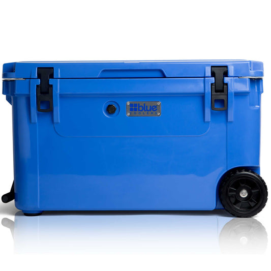110 Quart Ark Series Roto-Molded Wheeled Cooler - Blue Coolers- Blue Coolers - The Track and Field Store