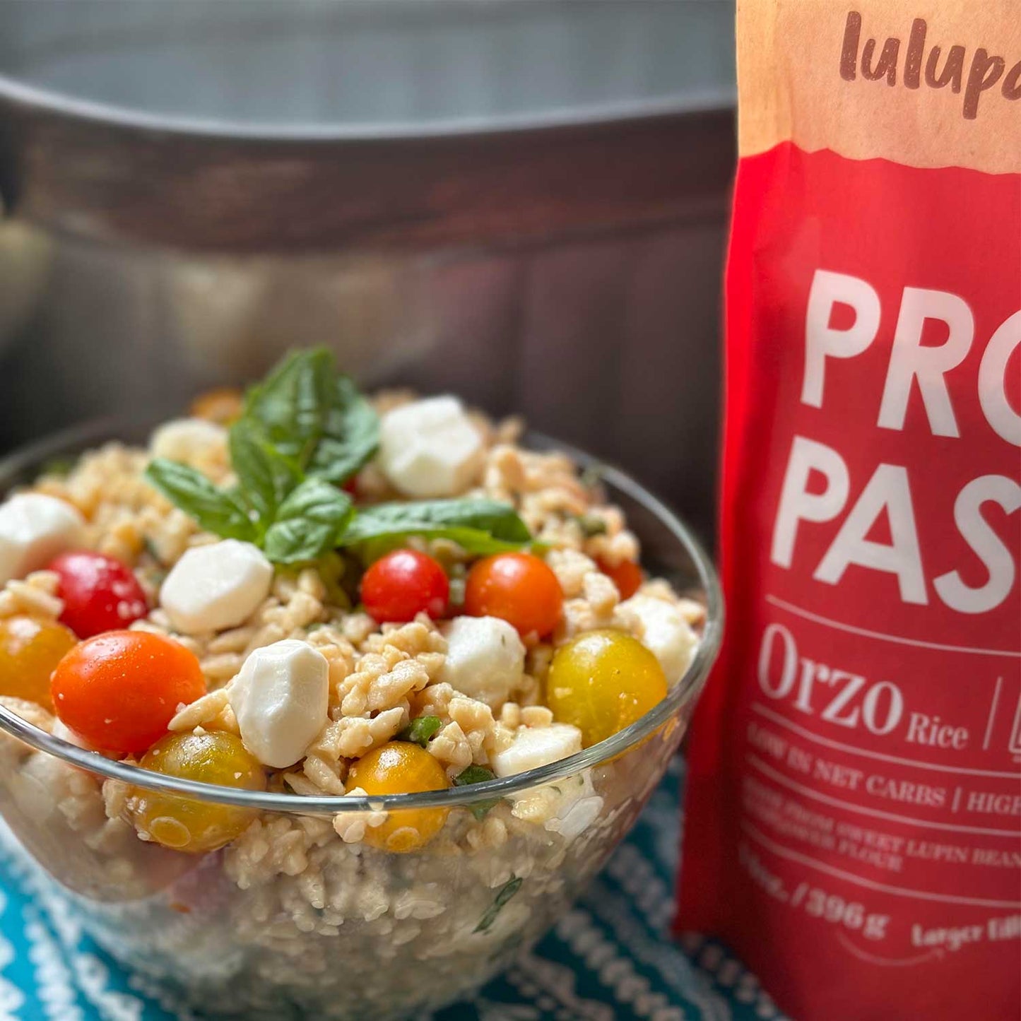 Orzo Protein Pasta - 19g Protein & 4g Net Carb, Keto Rice, Keto Pasta, Gluten Free (Large 14 oz. Fill) - Wholesome Provisions