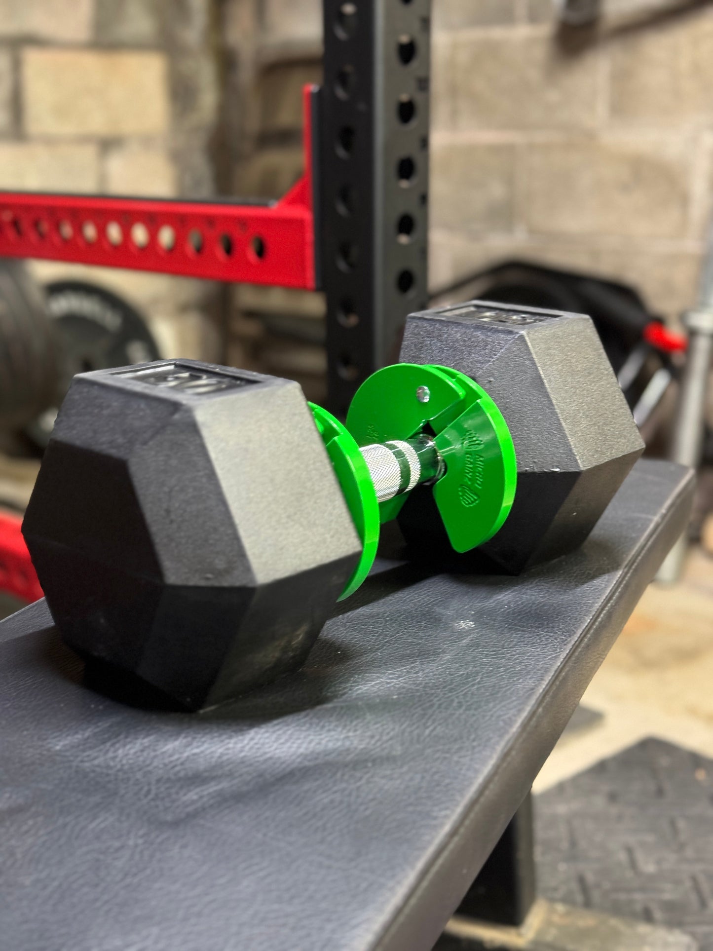 Green 1.25LB Dumbbell Fractional Weight Plates - Micro Gainz - The Track and Field Store