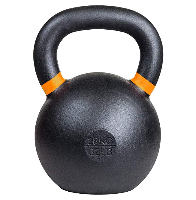 28 kg (62 lb) Powder-Coated Cast-Iron Kettlebell – Black | SoCal Kettlebellz SoCal Kettlebellz