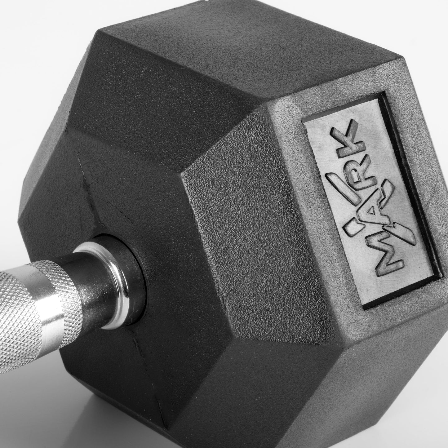10 to 50 lbs. Rubber Hex Dumbbell Pairs Includes 2-Tier Storage Rack XMARK
