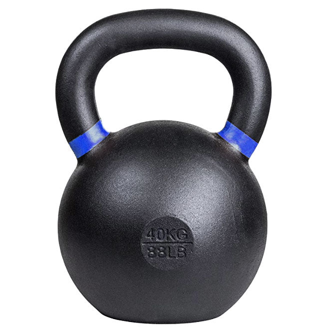 40 kg (88 lb) Powder-Coated Cast-Iron Kettlebell – Black | SoCal Kettlebellz SoCal Kettlebellz