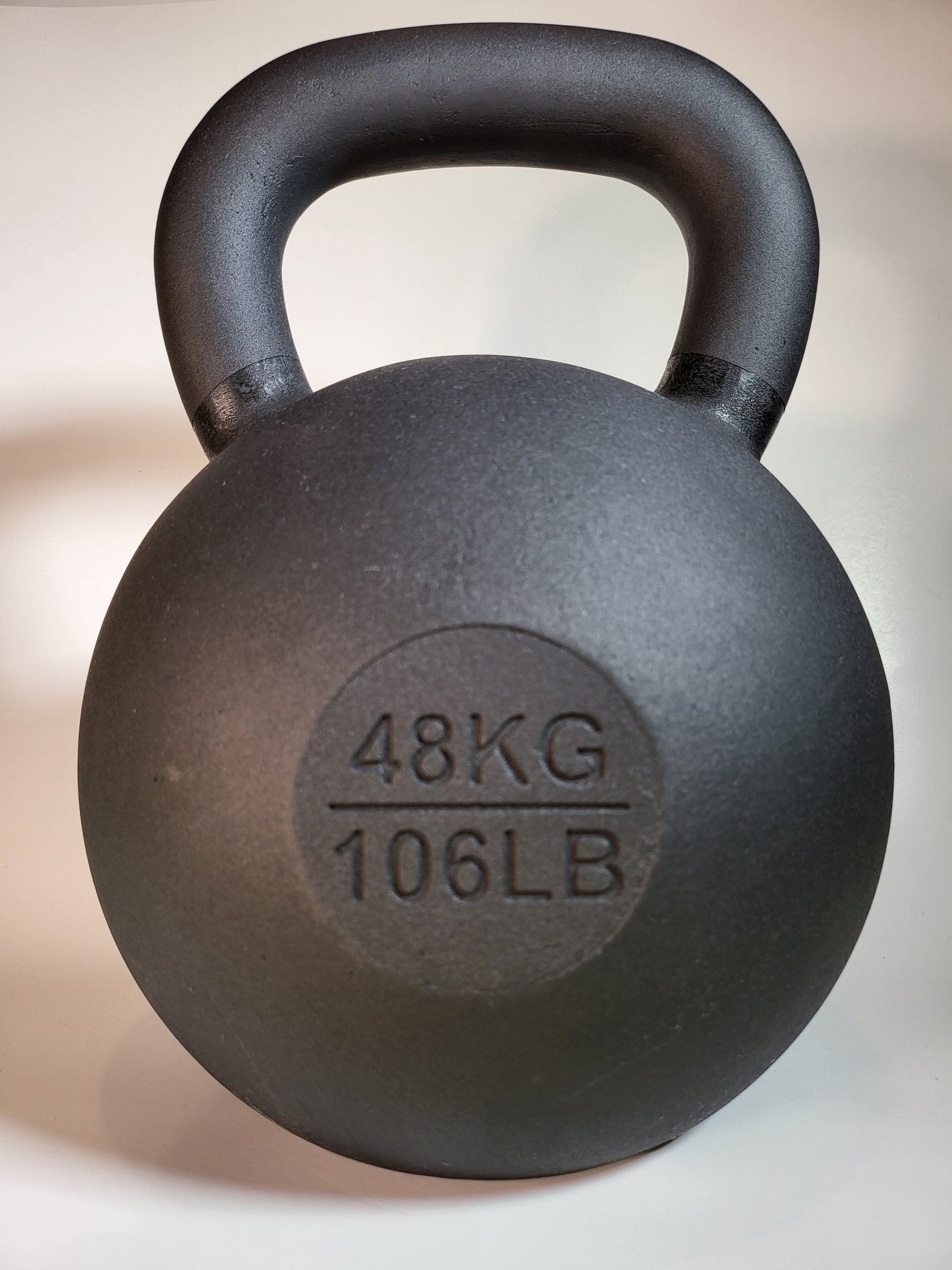 48 kg (106 lb) Powder-Coated Cast-Iron Kettlebell – Black | SoCal Kettlebellz SoCal Kettlebellz