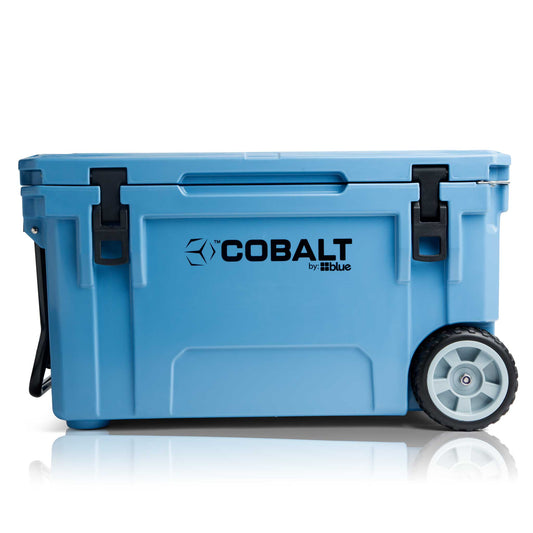 Cobalt 55 Quart with Wheels Roto-Molded Super Cooler - Custom - Blue Coolers - The Track and Field Store