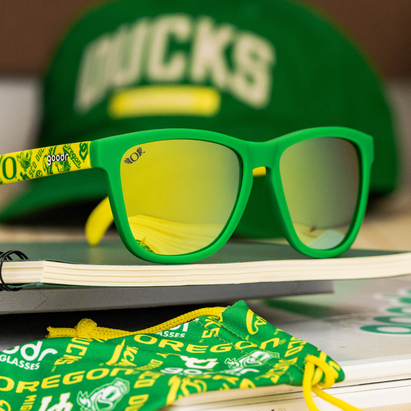 "Quack Attack” Limited Oregon Collegiate OG Polarized Sunglasses - goodr Rare Air Discs