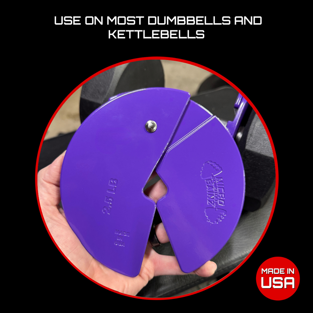 Micro Gainz Purple 2.5LB Dumbbell Fractional Weight Plates - The Track and Field Store