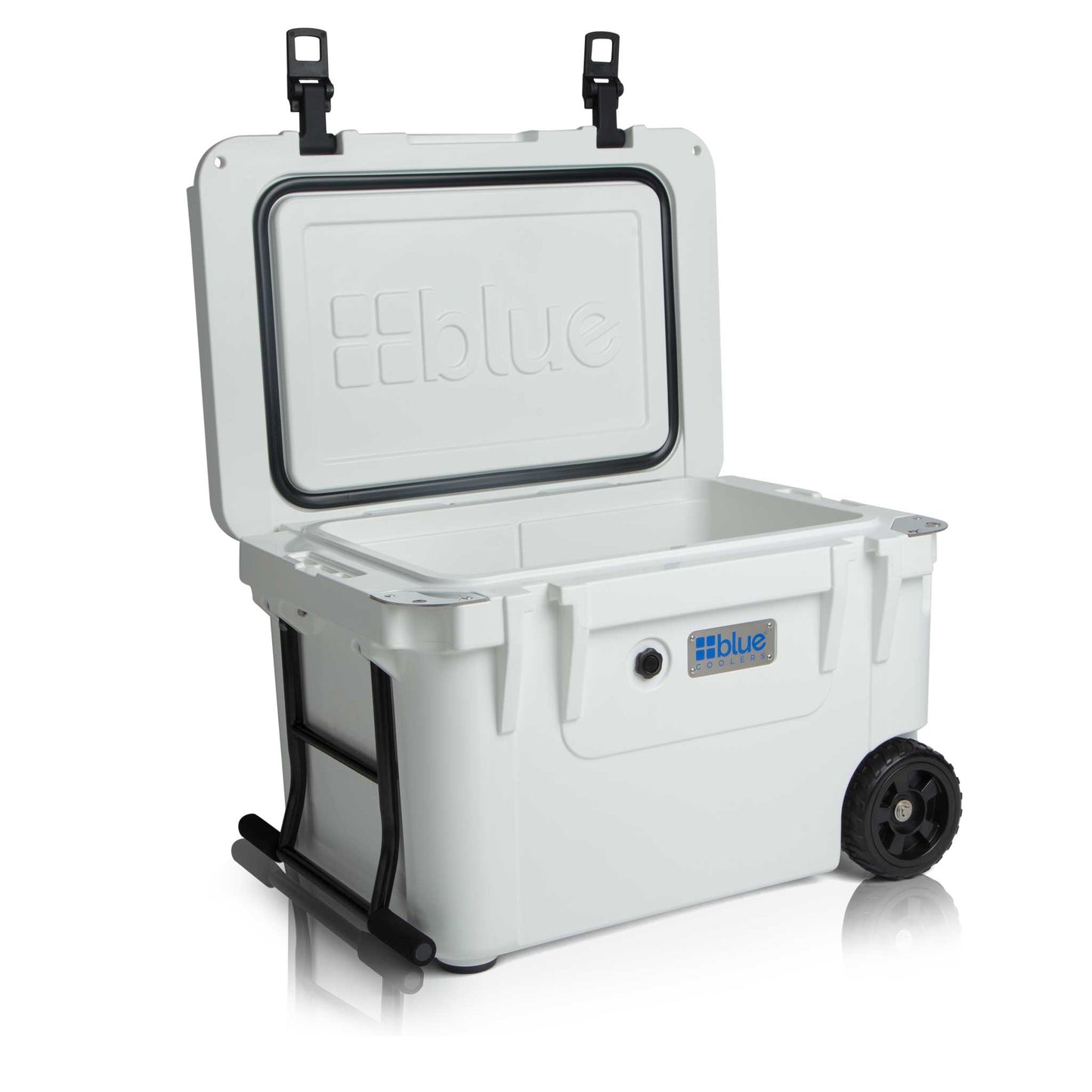 60 Quart Ice Vault Roto-Molded Cooler with Wheels - Blue Coolers - The Track and Field Store