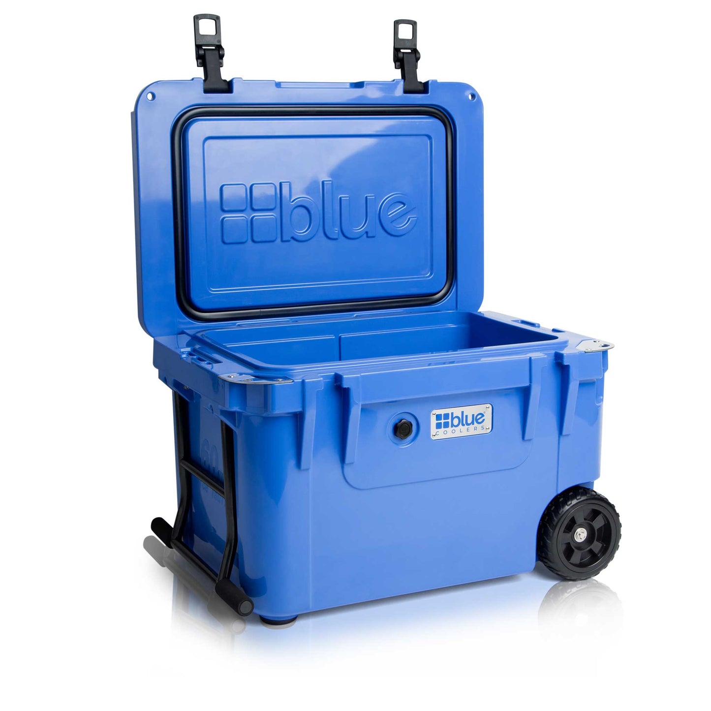 60 Quart Ice Vault Roto-Molded Cooler with Wheels - Blue Coolers - The Track and Field Store