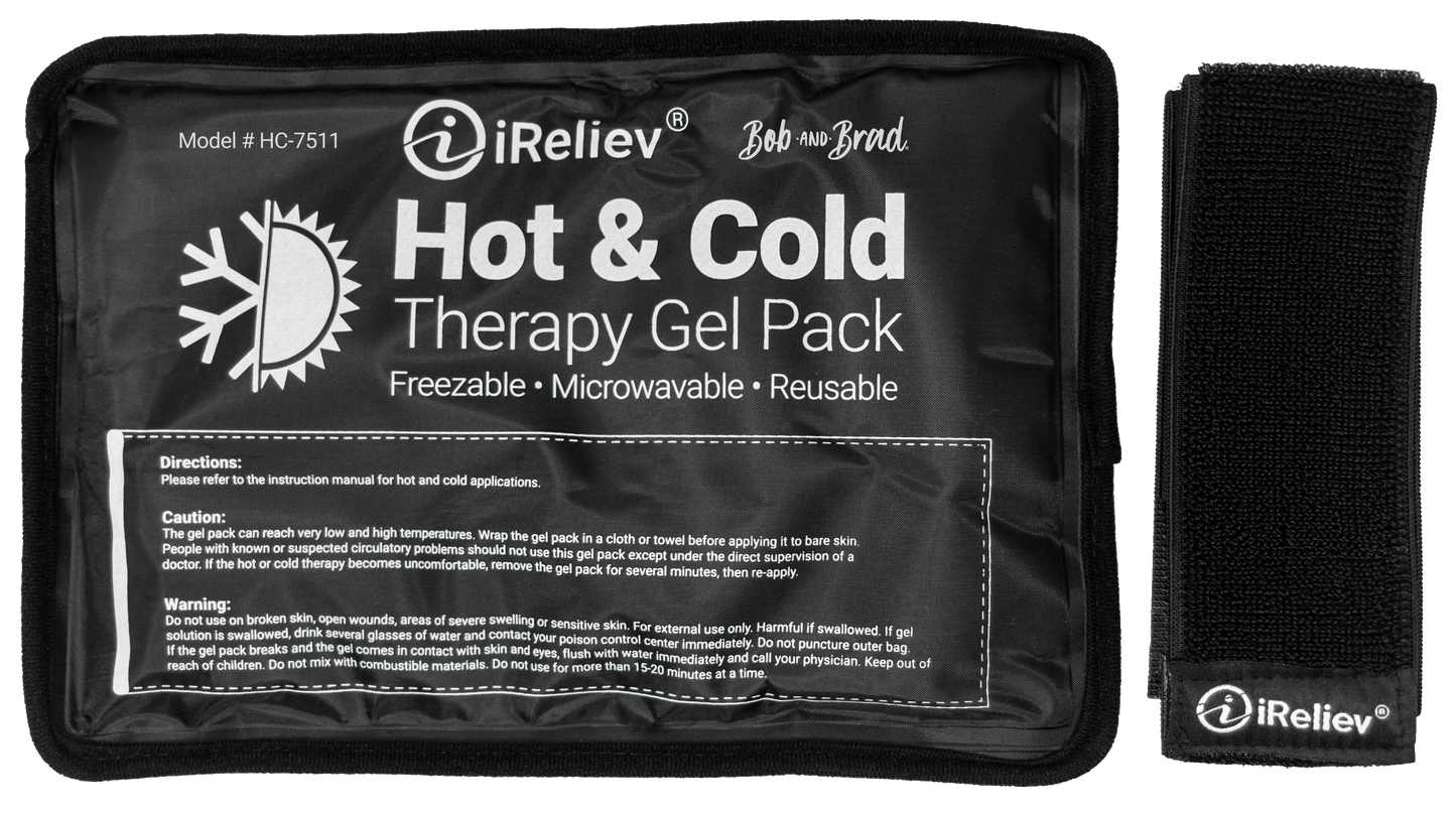 Premium Reusable Hot and Cold Therapy Gel Pack with Securement Straps - The Track and Field Store