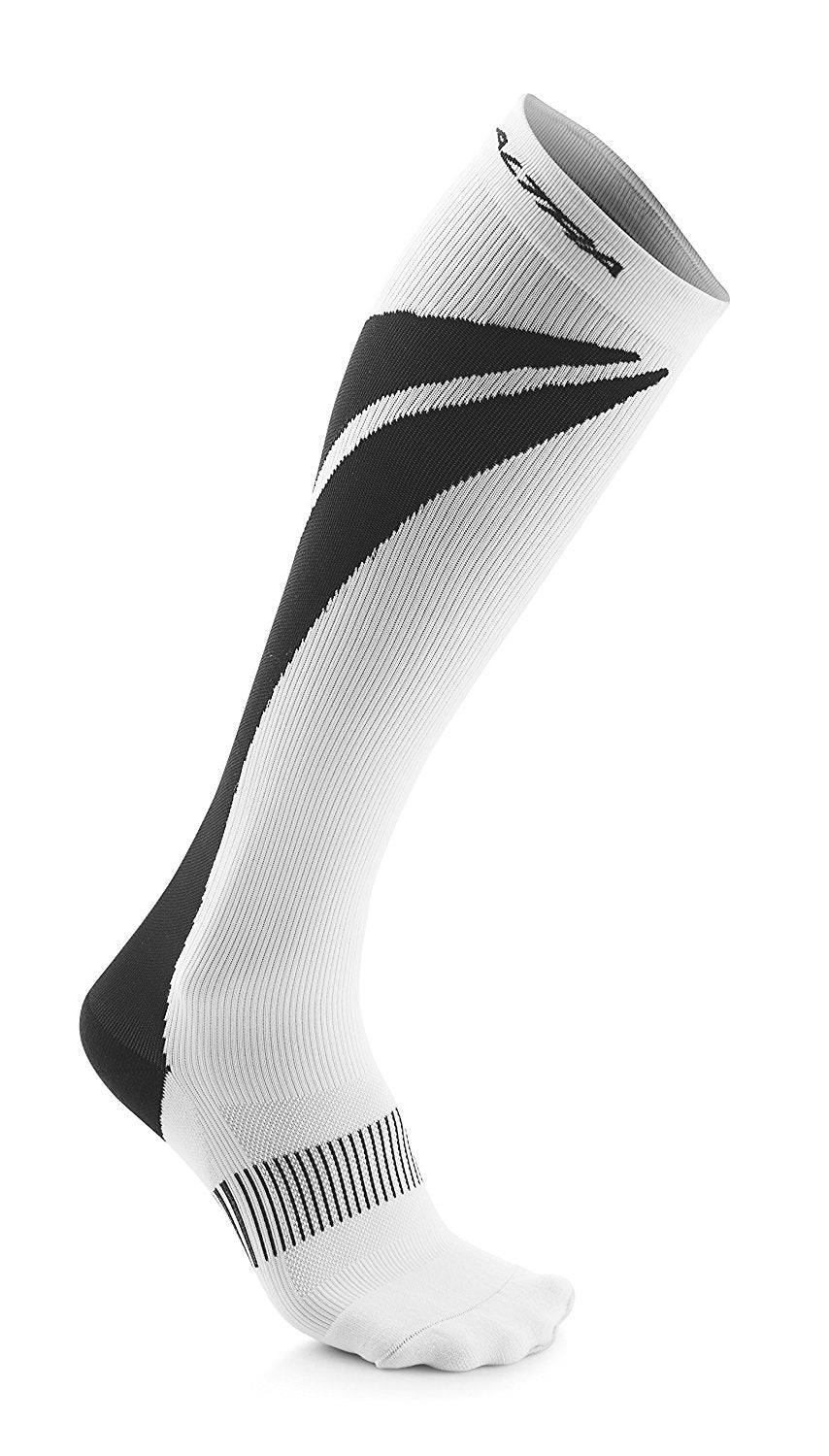Altra Maximum 1.0 Light Anatomical Compression Socks, White/Black Triathlete Store