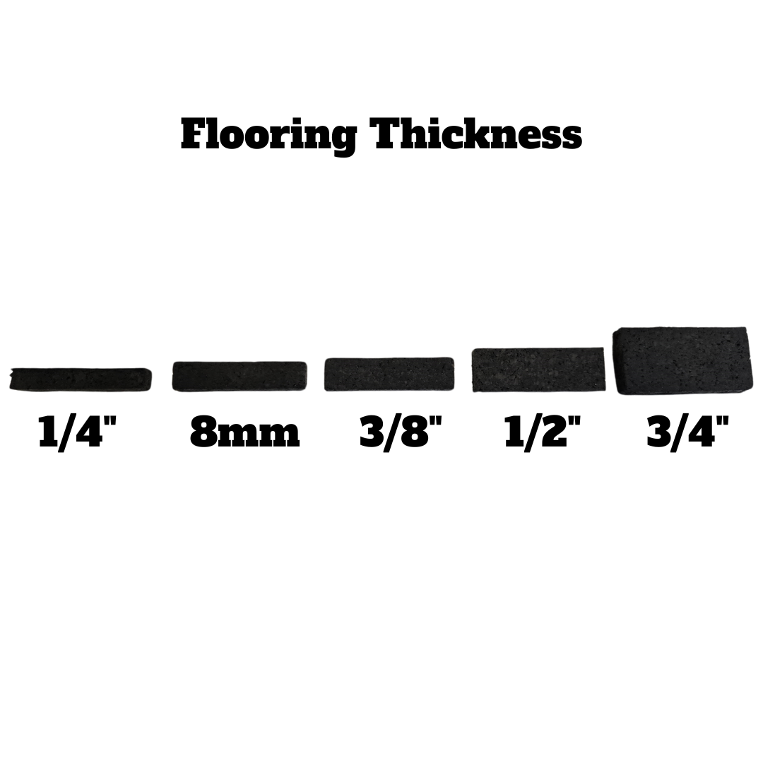 NEW Hammer Clad 3/8" Premium Gym Flooring Mats 4' x 6' Confetti Fleck