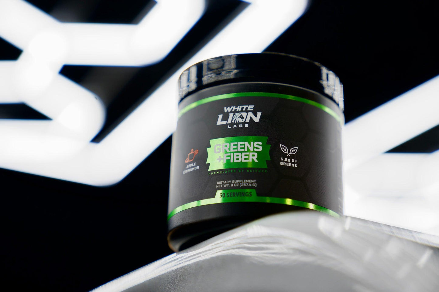 Greens+Fiber Apple Cinnamon - White Lion Labs - The Track and Field Store