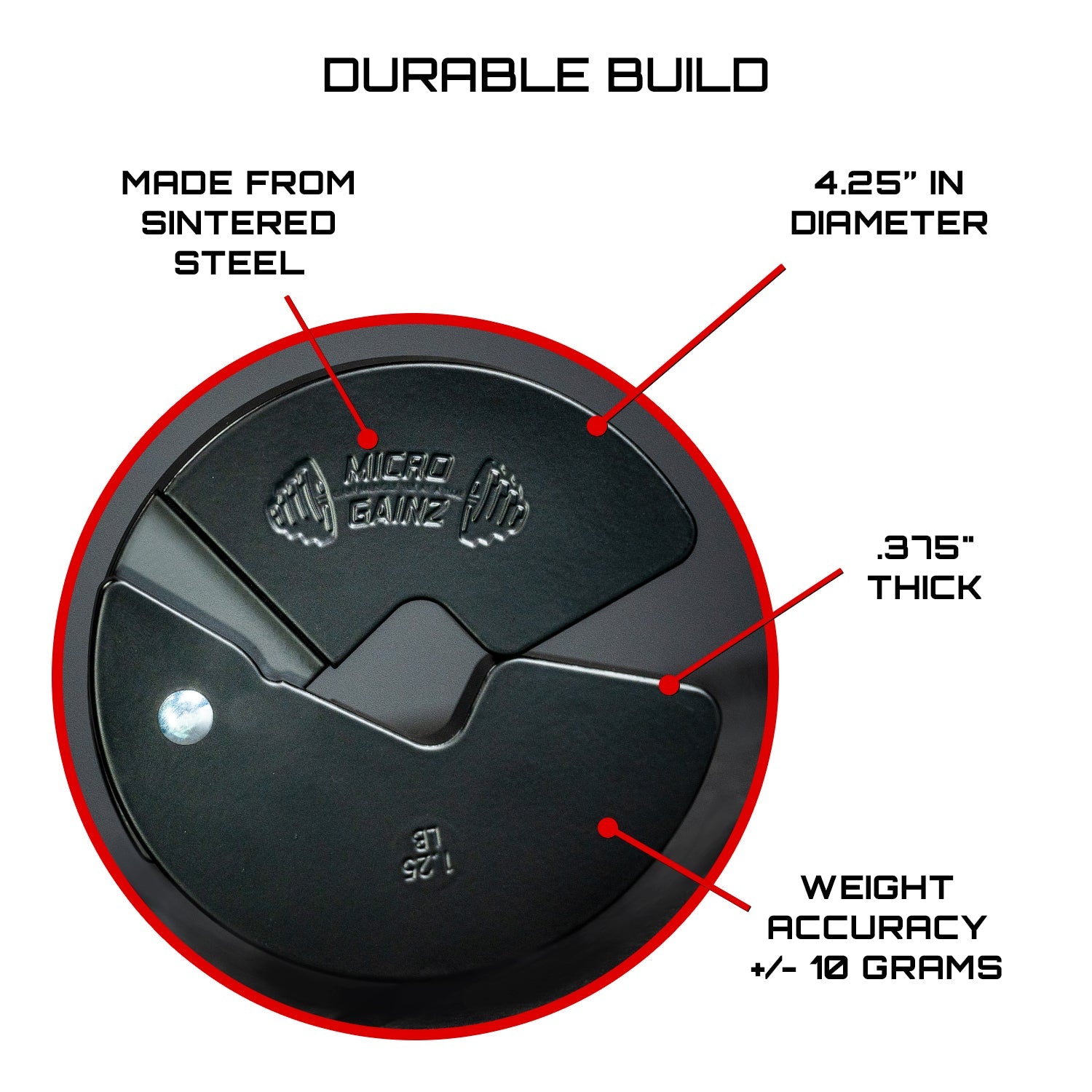 1.25LB Dumbbell Fractional Weight Plates - Micro Gainz - The Track and Field Store