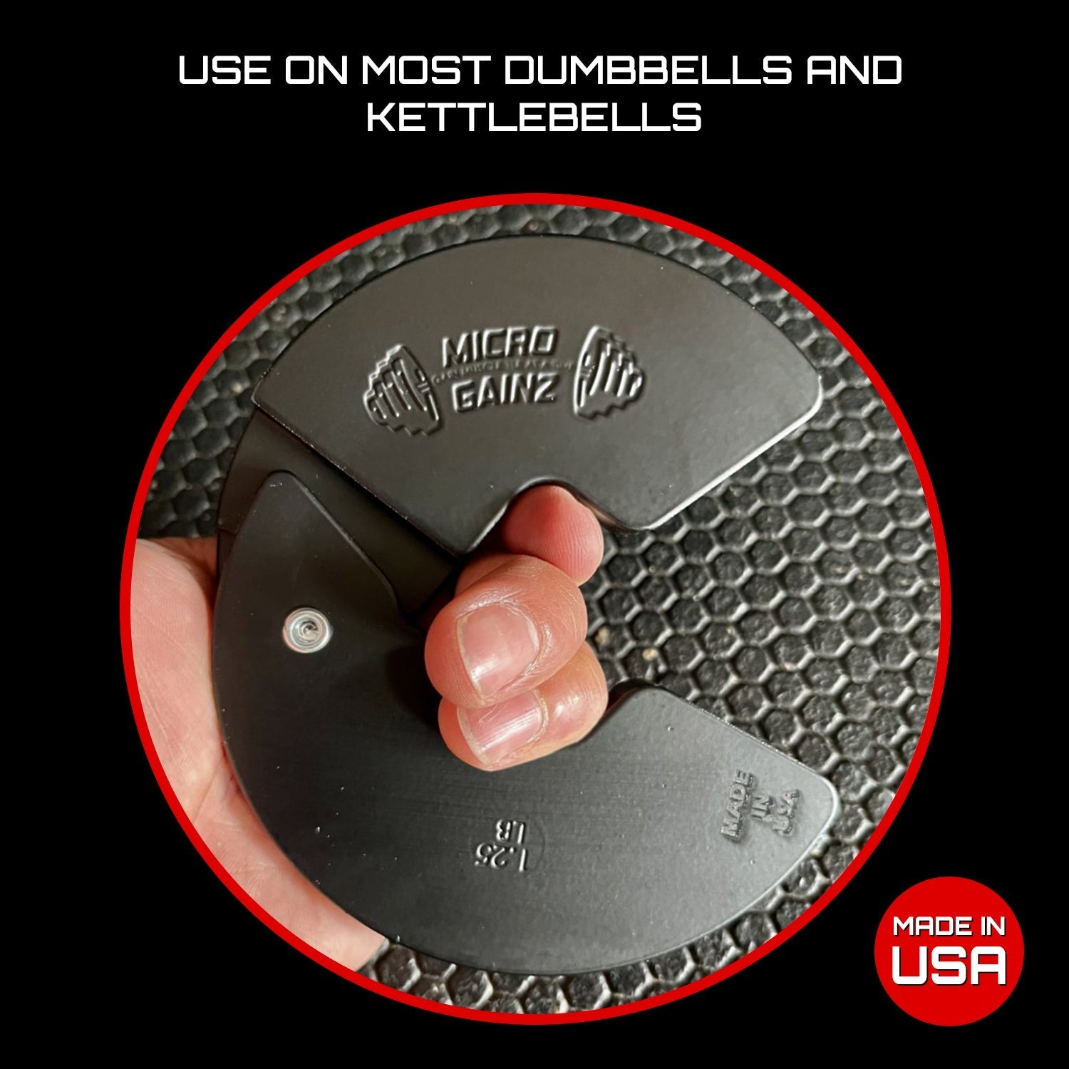 Micro Gainz Double Pack of 1LB & 1.25LB Dumbbell Fractional Weight Plates - The Track and Field Store