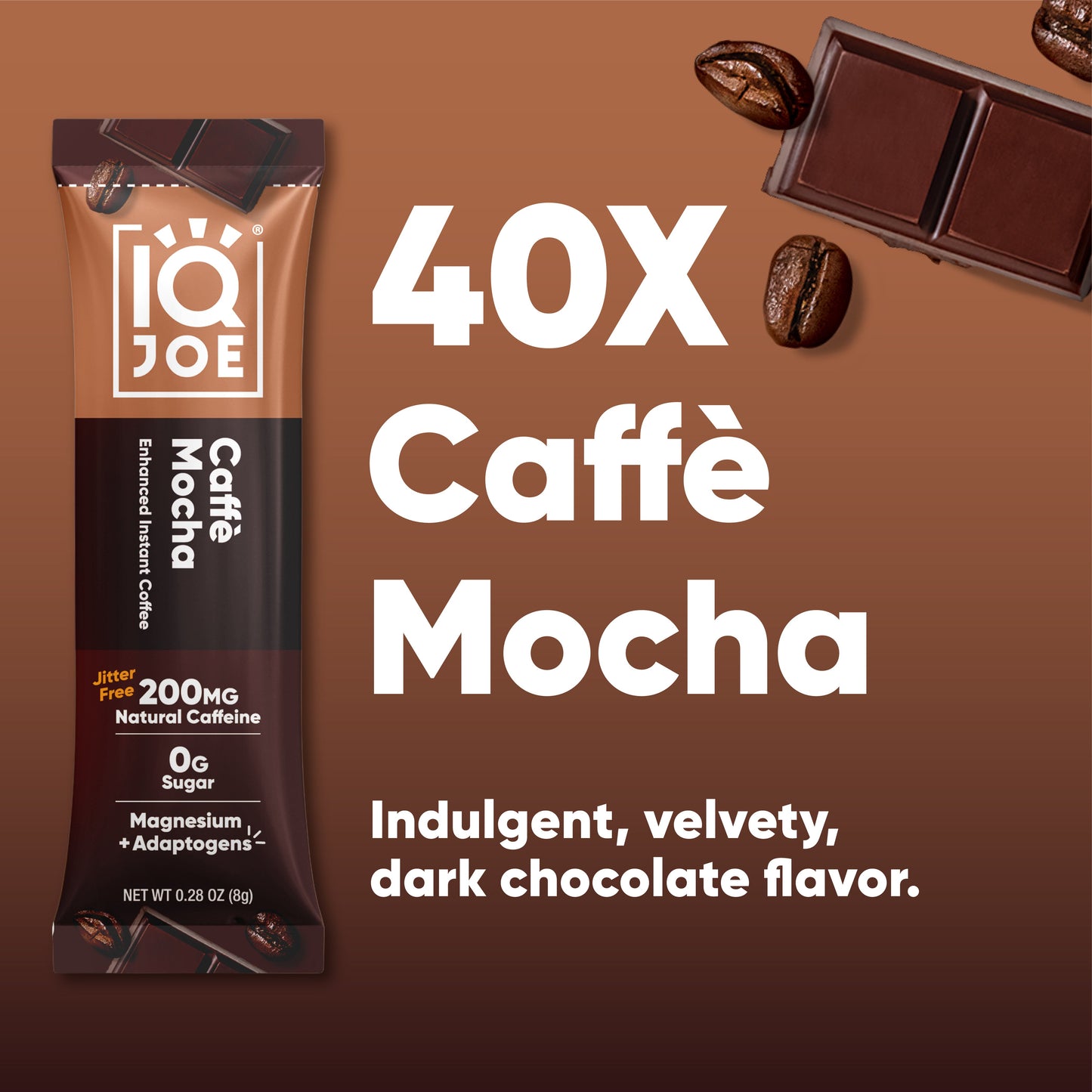 Caffè Mocha (40 Sticks) - IQ Bar - The Track and Field Store
