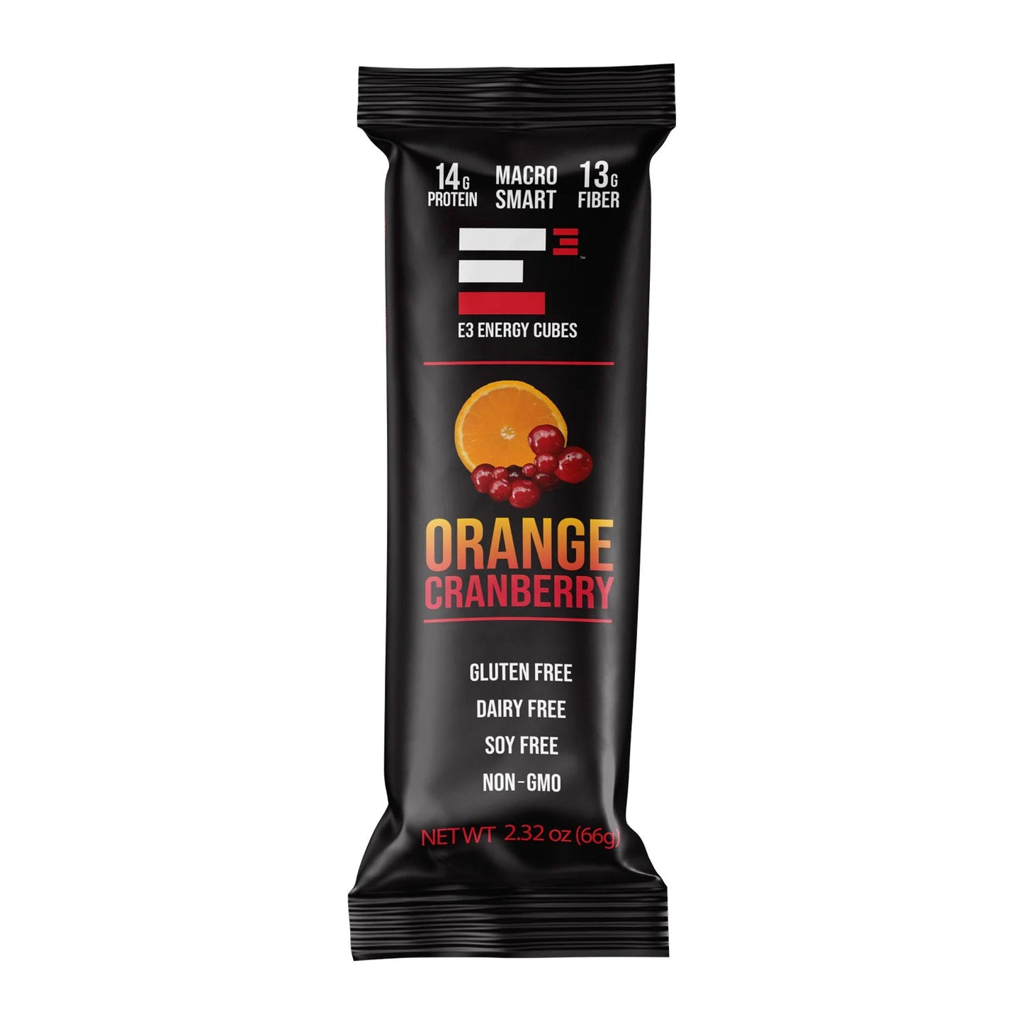 Orange Cranberry E3 Energy Cubes - Protein Bars (12 bars) - The Track and Field Store