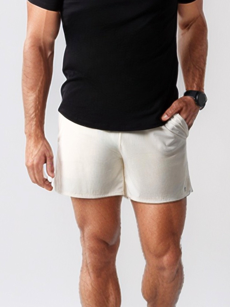 FlexFlow Functional Shorts Beige - Runner's Athletics - The Track and Field Store