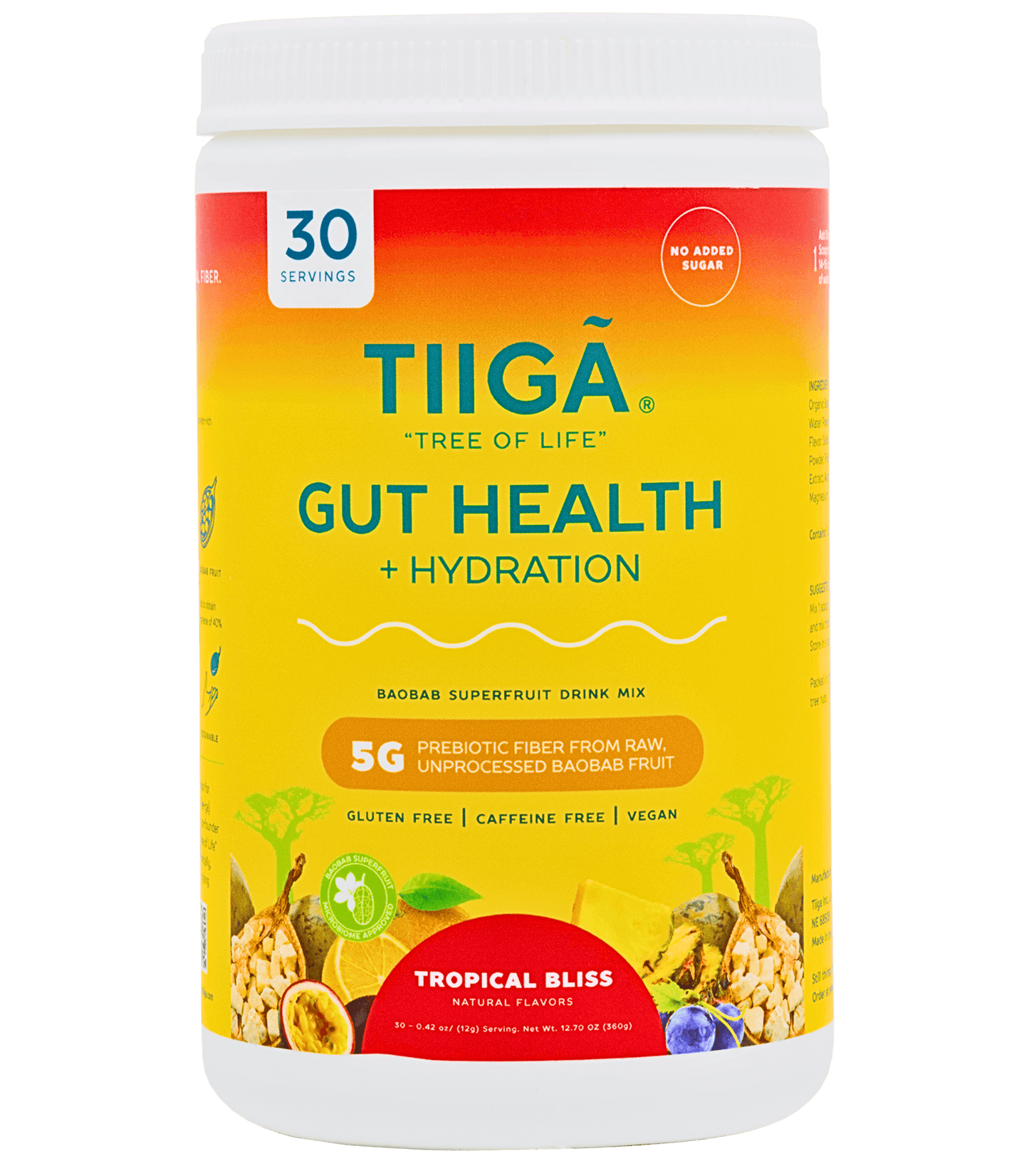 Gut Health + Hydration 30 Serving Tubs - Tiiga - The Track and Field Store