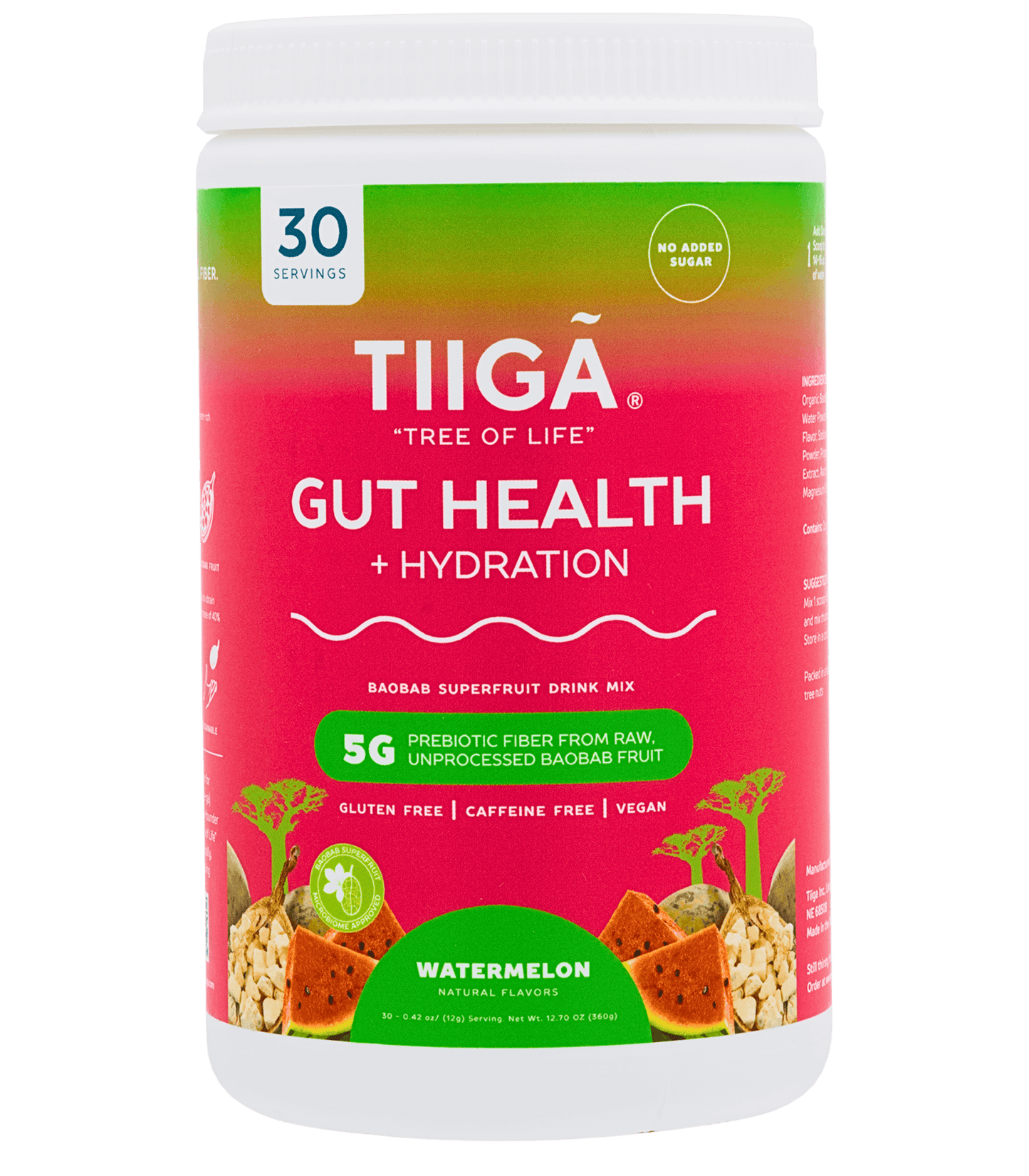 Gut Health + Hydration 30 Serving Tubs - Tiiga - The Track and Field Store