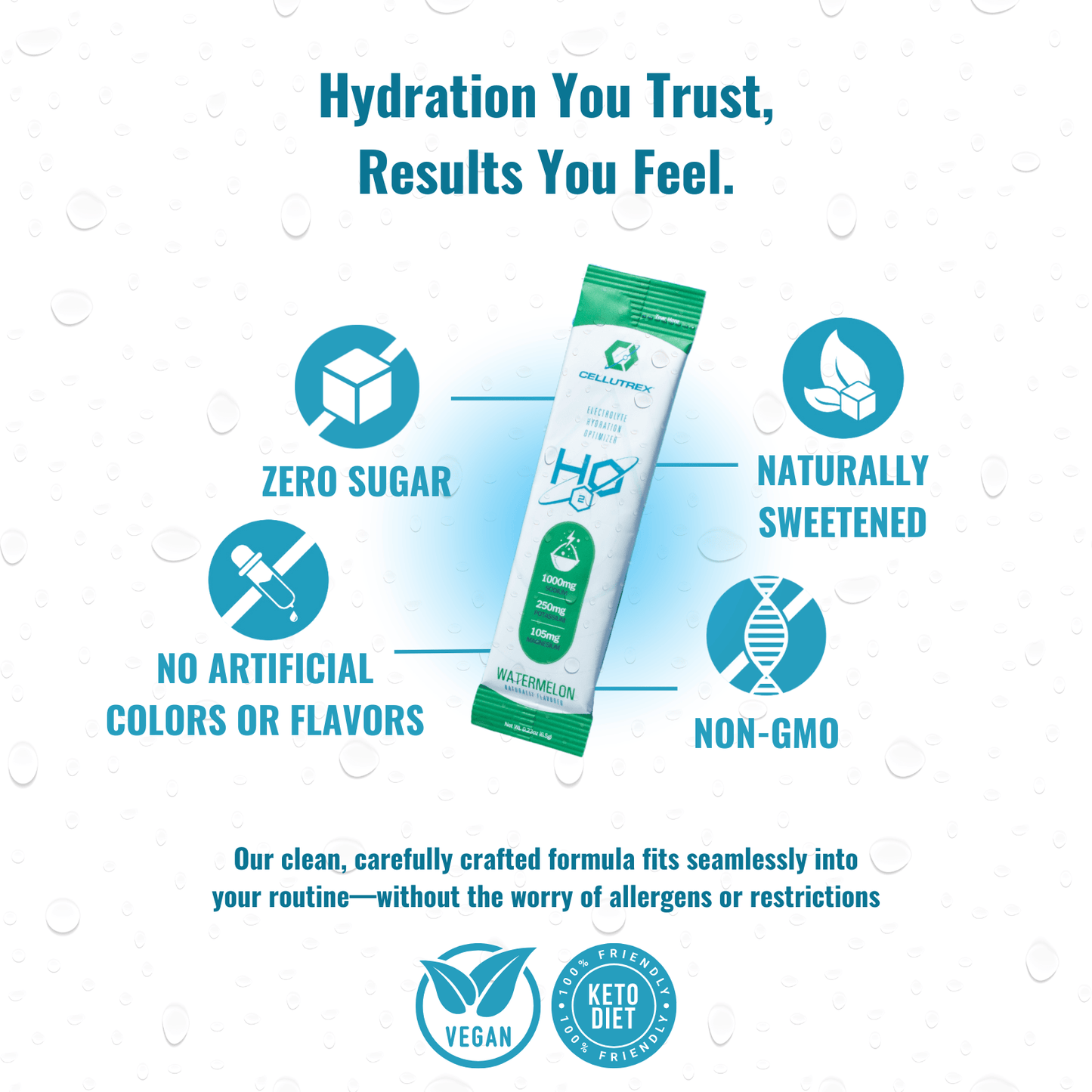 H2O ELECTROLYTES™ - Family Hydration Pack (100 Count Variety) | Zero Sugar Electrolyte Powder - The Track and Field Store