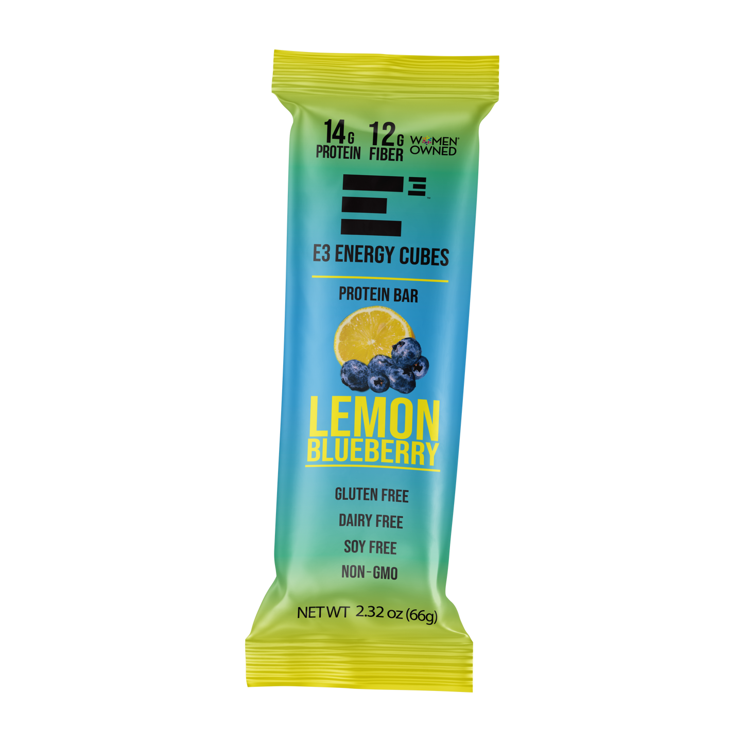 Lemon Blueberry E3 Energy Cubes - Protein Bars (12 bars) - The Track and Field Store