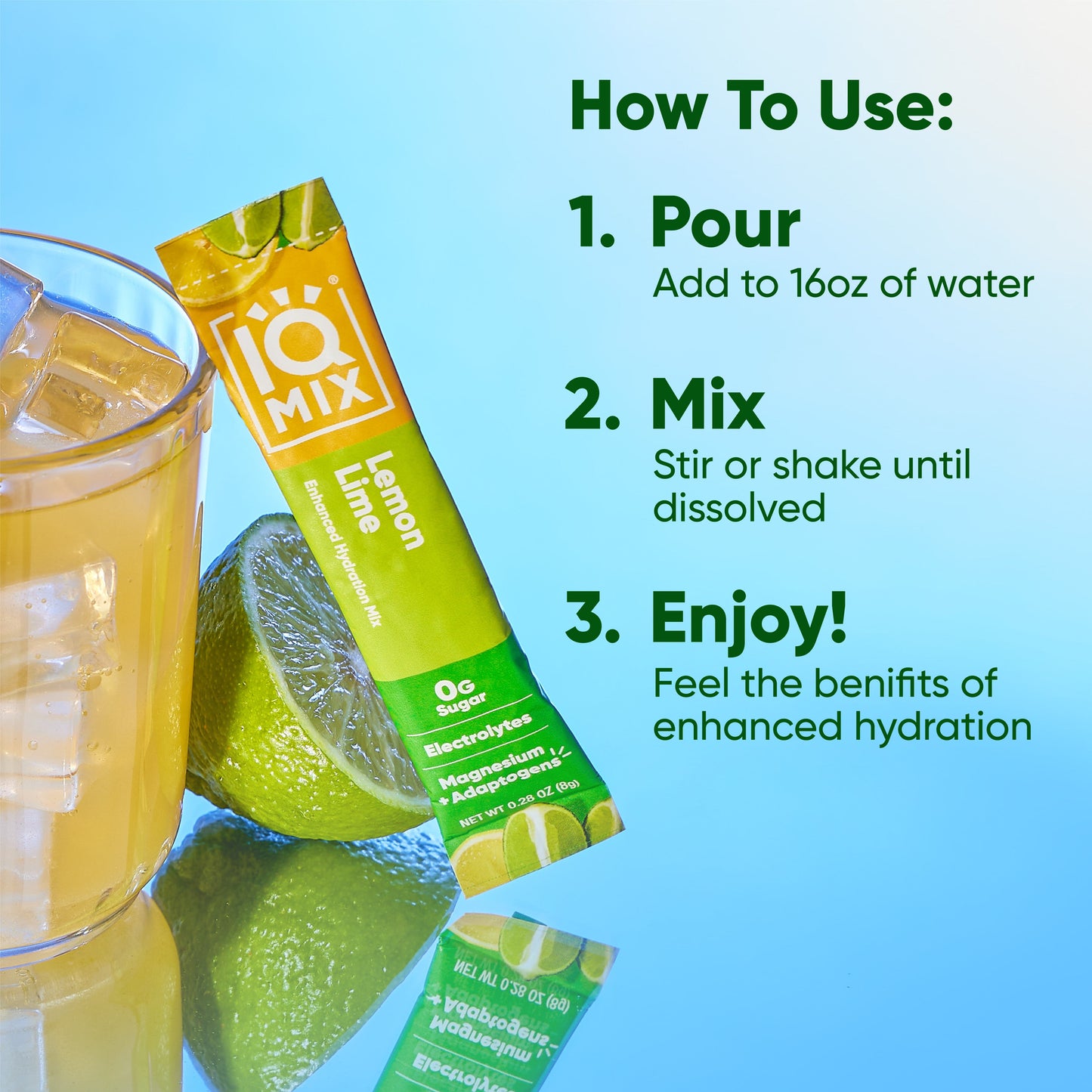 Lemon Lime (20 Sticks) - IQ Bar - The Track and Field Store