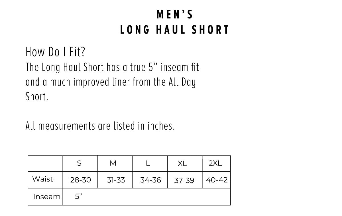 Men's Long Haul Short- Basalt/Sand