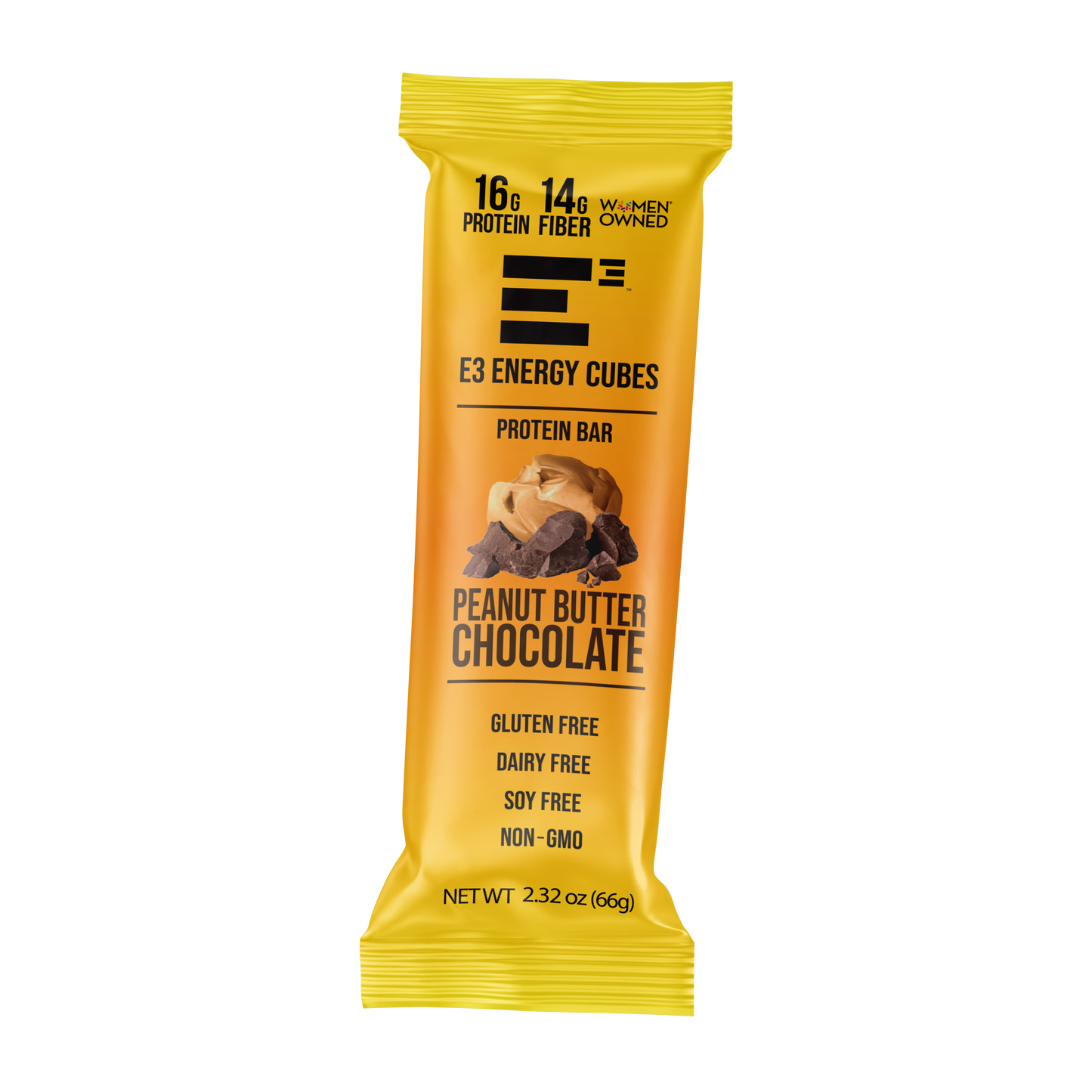Peanut Butter & Chocolate E3 Energy Cubes - Protein Bars (12 bars) - The Track and Field Store