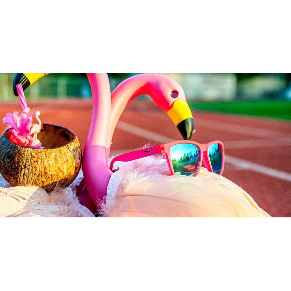 "Flamingos On A Booze Cruise” OG Premium Sunglasses - goodr