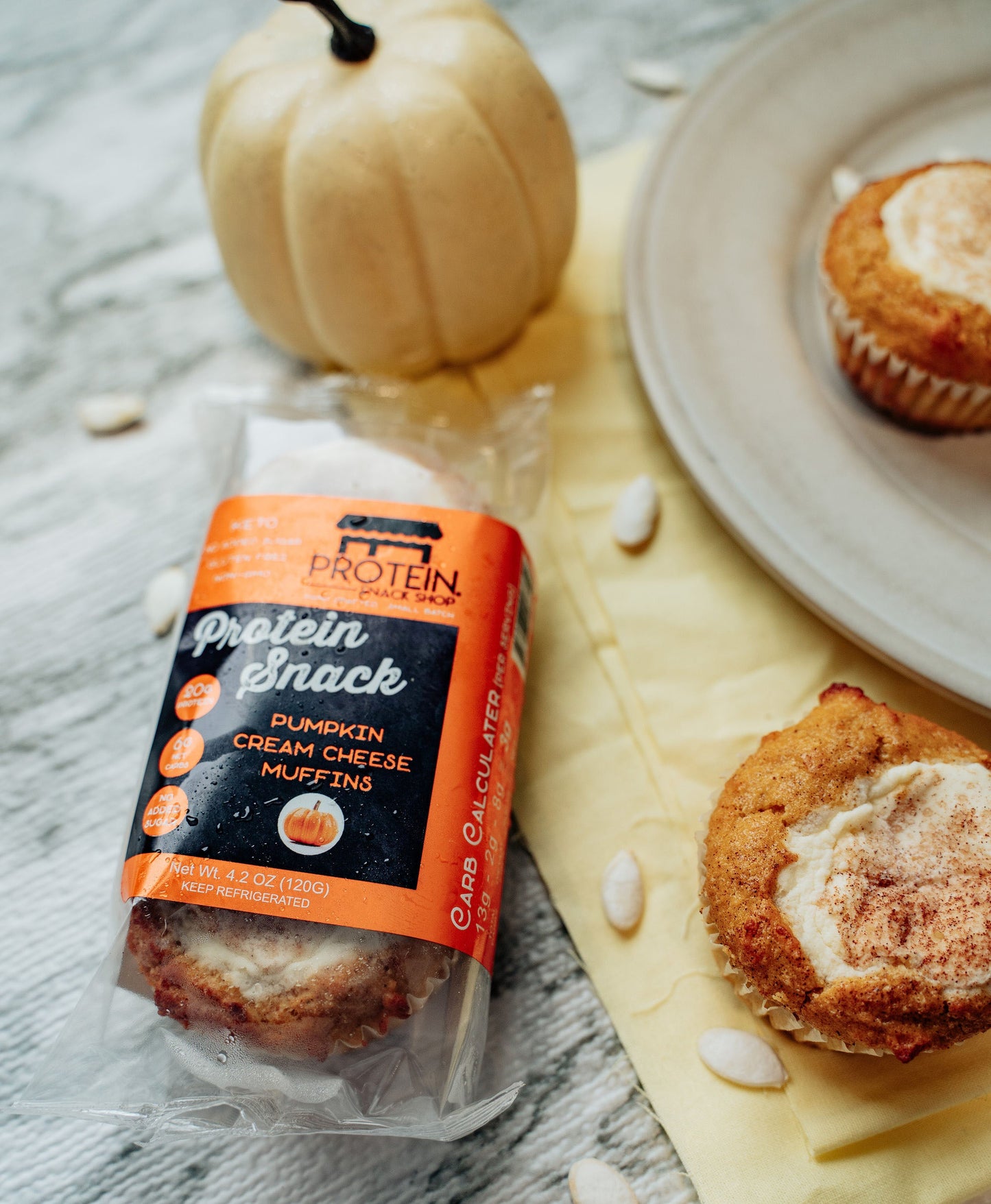 Pumpkin Cream Cheese Protein Muffin, 5-Ct, Low Carb, Gluten-Free