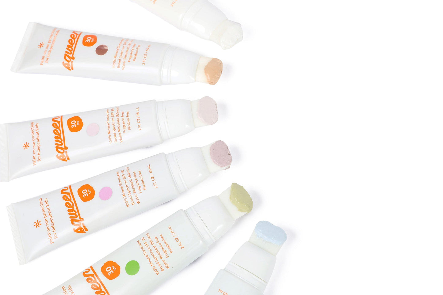 Paint-on sun protection for independent kids - Squeen - The Track and Field Store