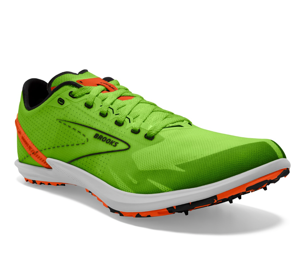 Unisex Draft XC Spikeless - Green, Orange, White - BROOKS - The Track and Field Store