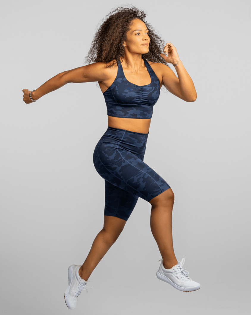 Gametime Bra – Looker (Navy Camo) - Handful Handful