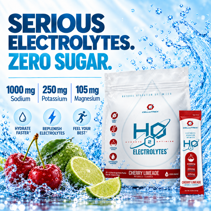 H2O ELECTROLYTESâ„¢ - Cherry Limeade | Zero Sugar Electrolyte Powder