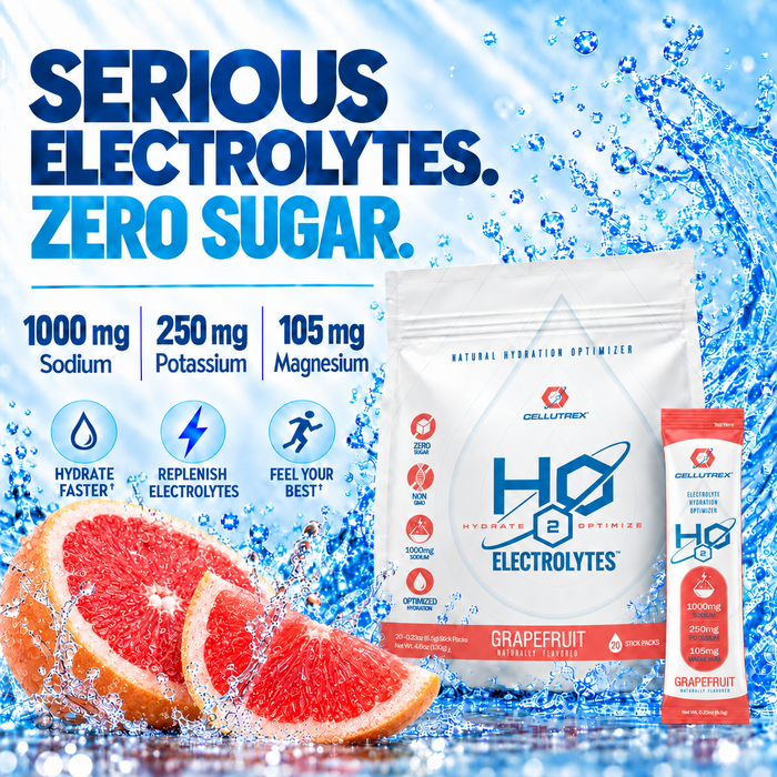 H2O ELECTROLYTESâ„¢ - Grapefruit | Zero Sugar Electrolyte Powder