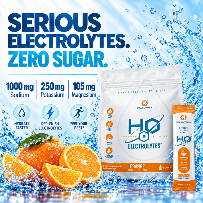H2O ELECTROLYTESâ„¢ - Orange | Zero Sugar Electrolyte Powder
