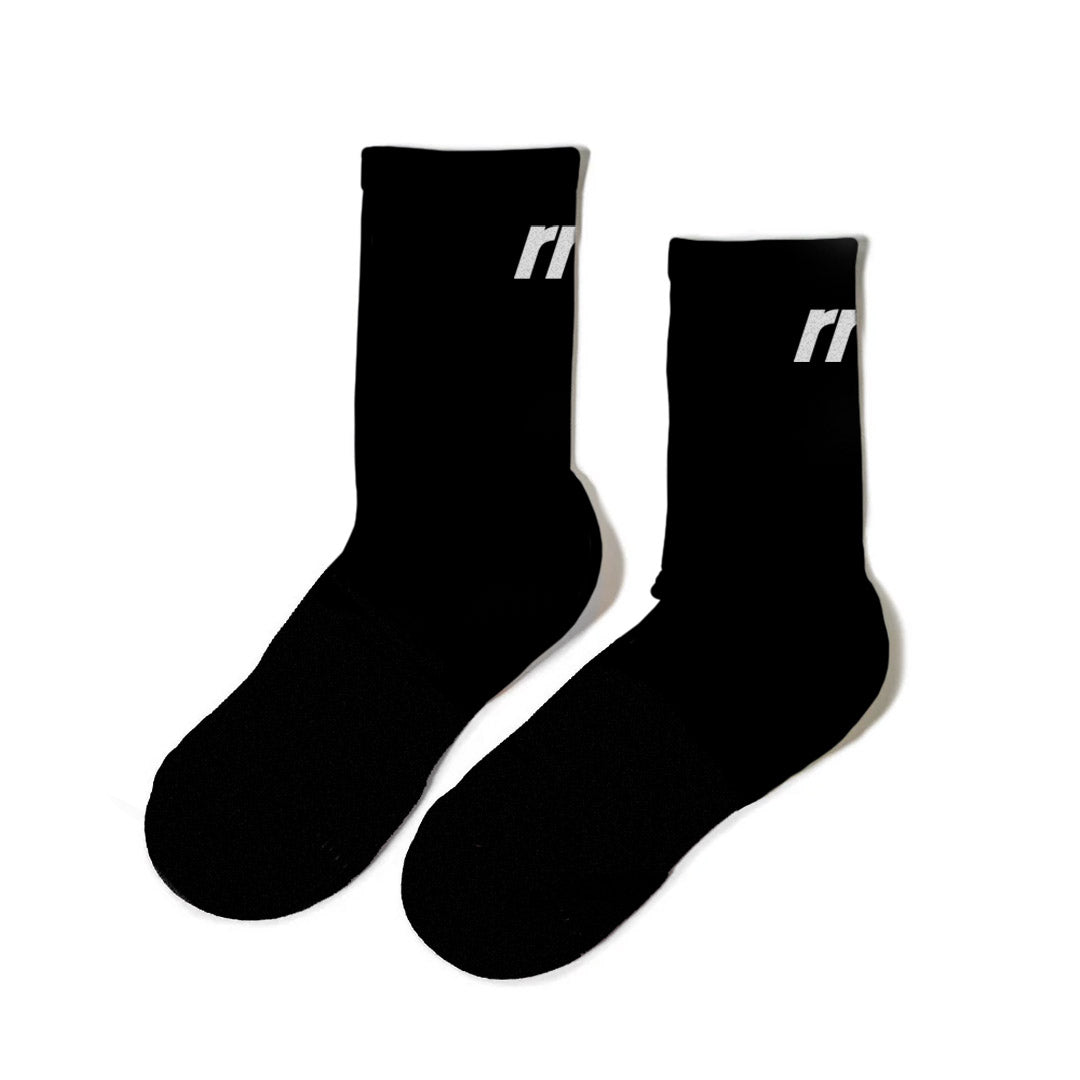 Marathon Crew Sock- Basic Black - RNNR - The Track and Field Store