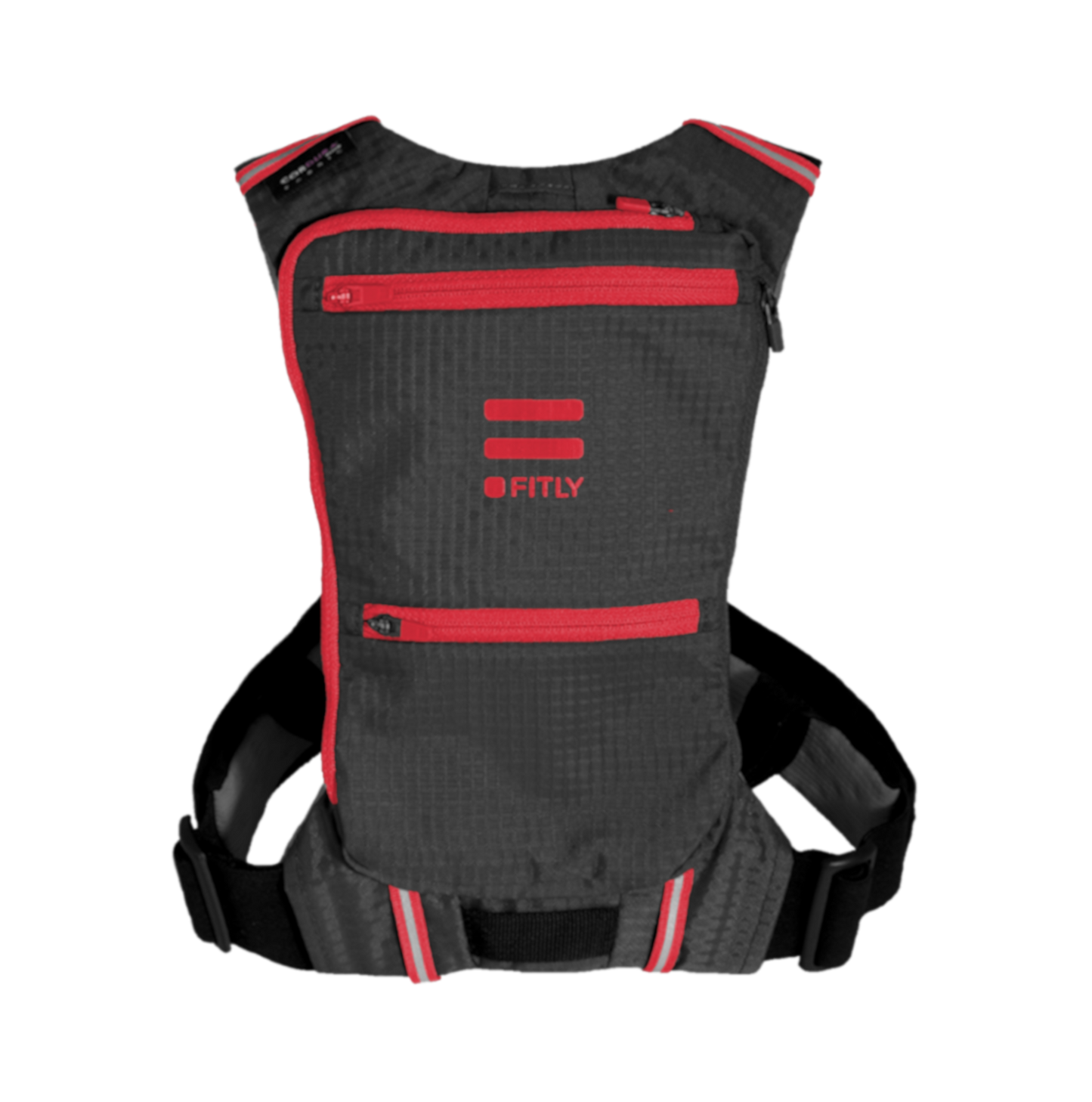 FITLY Sub45 - Innovative Running Pack - Coral Red - The Track and Field Store