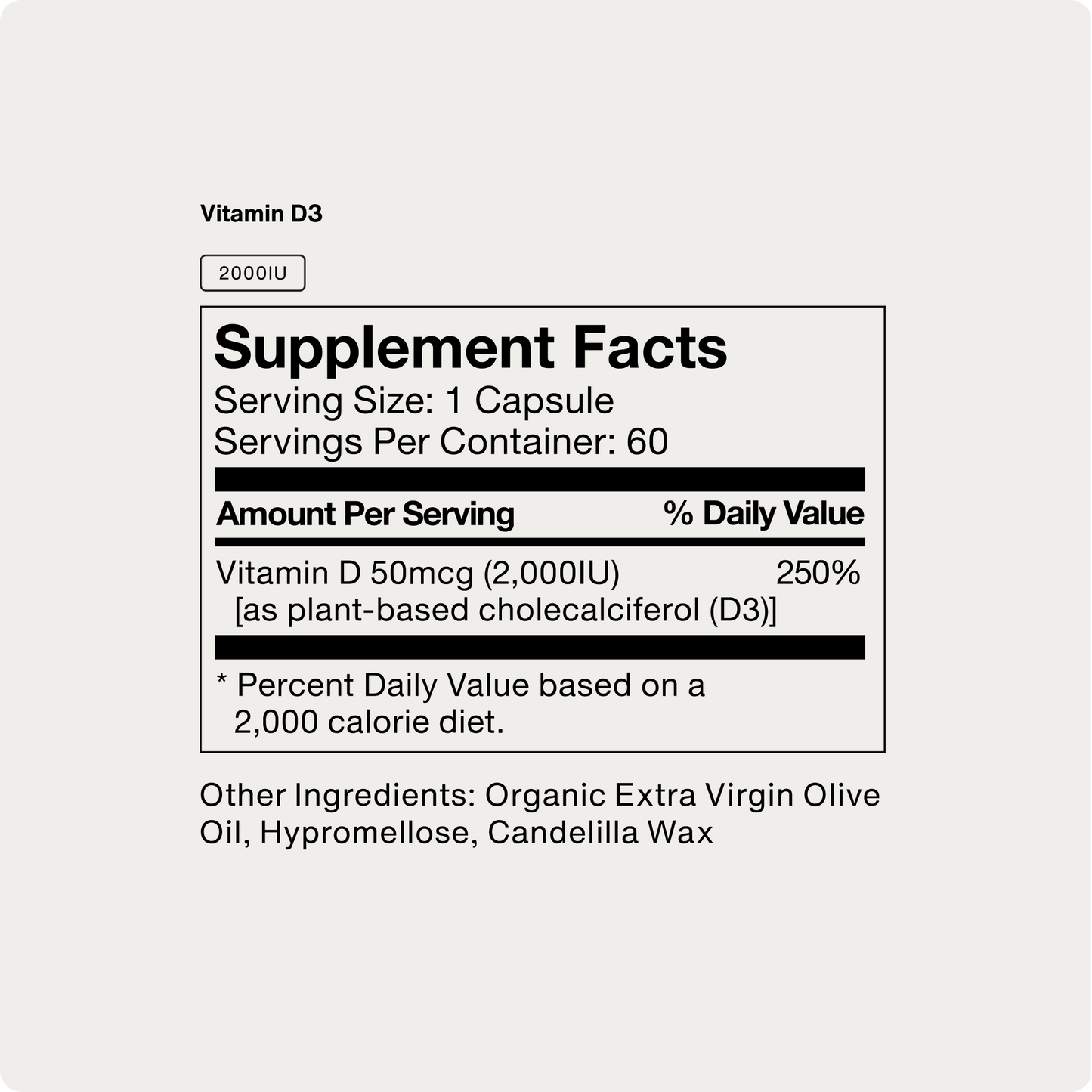 Vitamin D3 2000 IU - Momentous Momentous