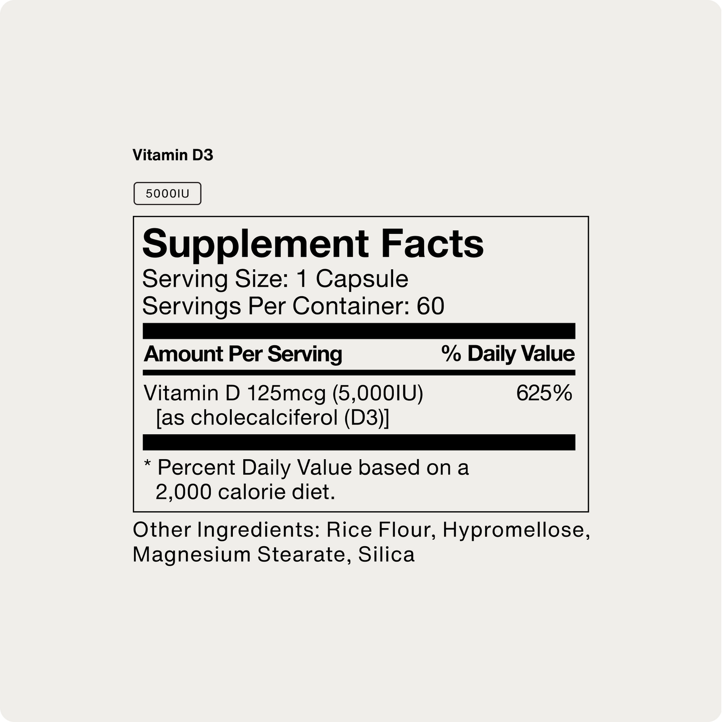 Vitamin D3 5000 IU - Momentous - The Track and Field Store