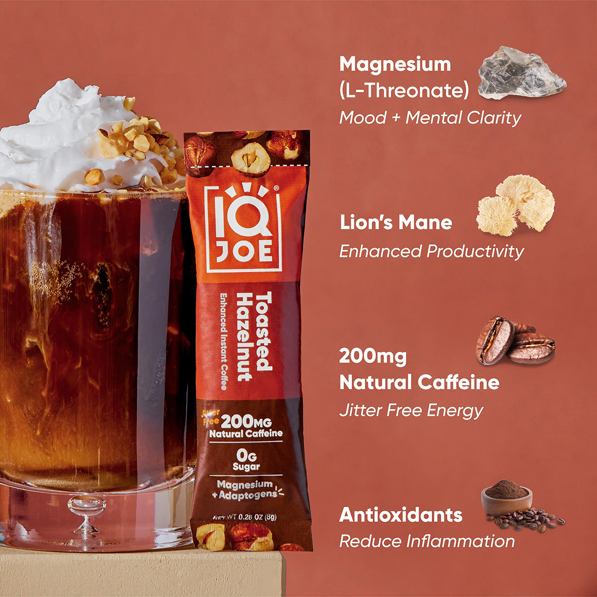 Toasted Hazelnut (40 Sticks) - IQ Bar - The Track and Field Store