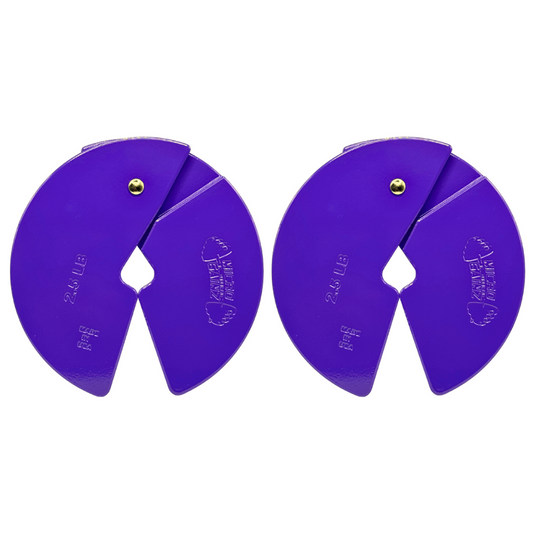 Micro Gainz Purple 2.5LB Dumbbell Fractional Weight Plates - The Track and Field Store