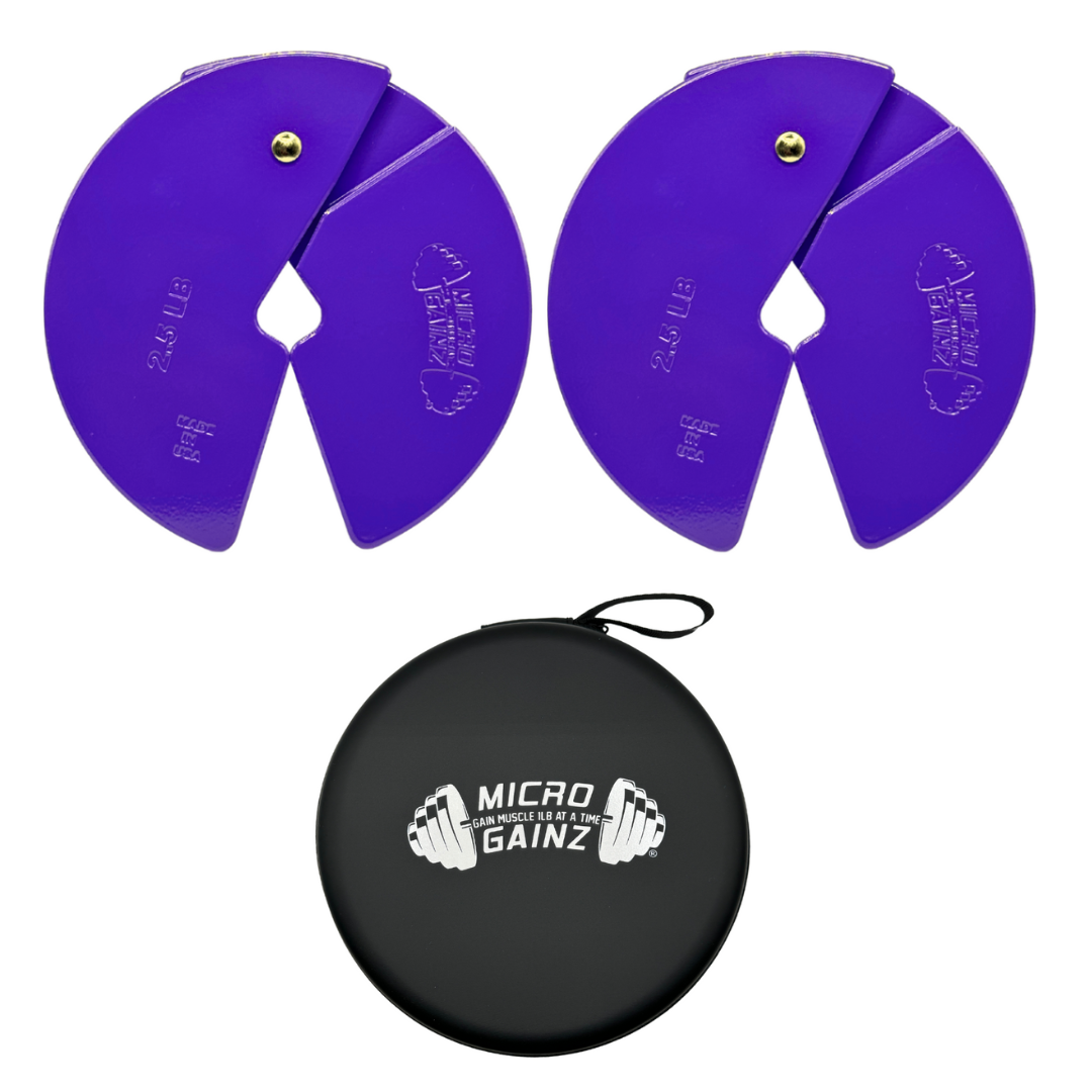 Micro Gainz Purple 2.5LB Dumbbell Fractional Weight Plates - The Track and Field Store