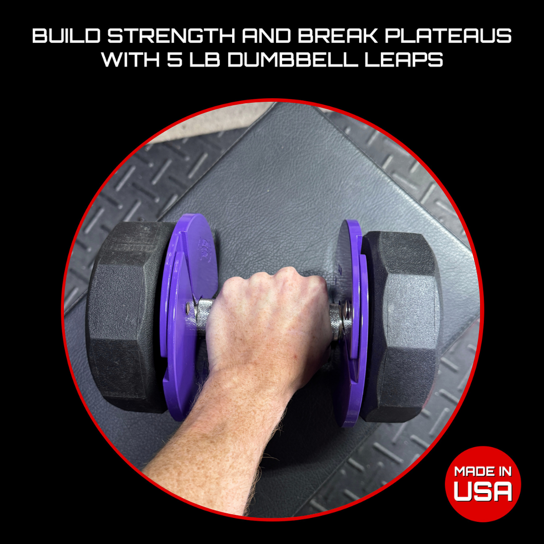 Micro Gainz Purple 2.5LB Dumbbell Fractional Weight Plates - The Track and Field Store